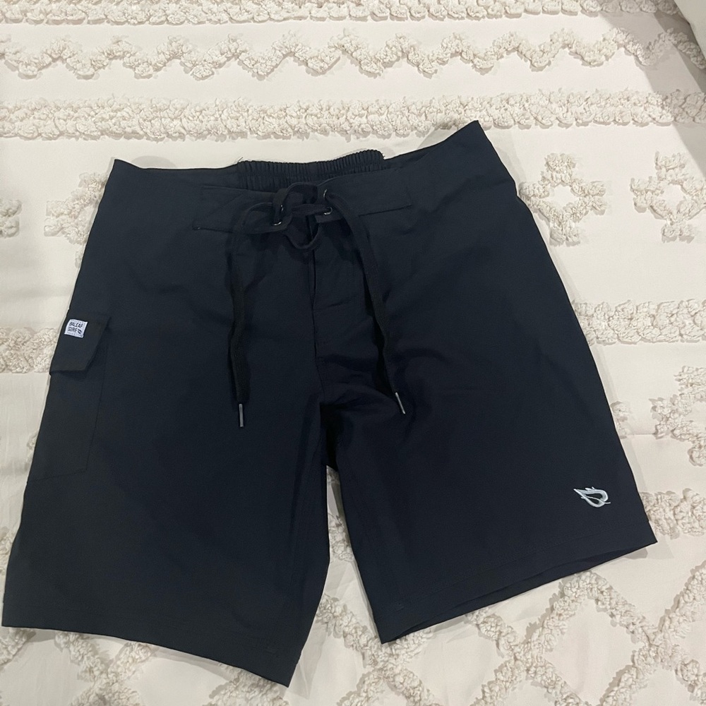 Baleaf Black Board Shorts Quick-Dry Swimwear
